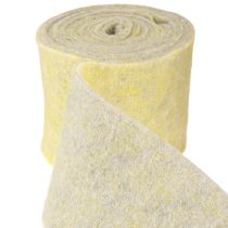 Artikel Filtband ull band kruka band dekorationsband grå gul 15cm 5m