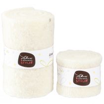 Artikel Filtband ullband vitt B7cm/15cm L100/100cm set om 2