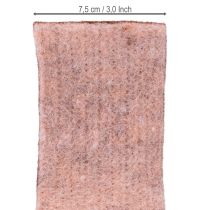 Artikel Filtband tvåfärgat krukband ullfiltband rosa rött 7,5 cm 5 m