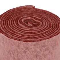 Artikel Filtband dekorativt band rosa bärull filt tvåfärgad 15cm 5m