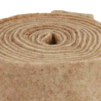 Artikel Filtband ull band dekorativt tyg brun beige ullfilt 7,5cm 5m