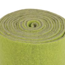 Artikel Filtband ullband filtrulle dekorativt band grönt grått 15cm 5m