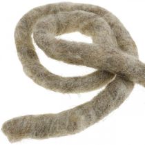 Filtsnöre fleece Mirabell 25m grå/brun