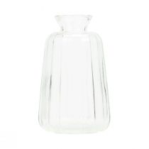 Artikel Dekorativa flaskor ljusstake minivaser glas H11cm 6 st