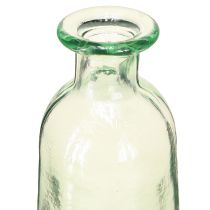 Artikel Flaskdekorationsvas glas klar/grön retro Ø6,5cm H30cm