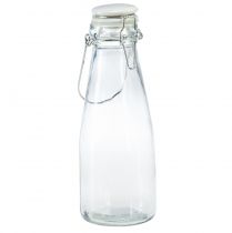 Flaskor dekorativ glasflaska med lock Ø8cm 24cm