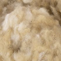 Artikel Naturlig beige fårull, lös, för pyssel och dekoration, 250 g