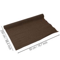 Artikel Blomsterpapper, brun rulle, 50x250 cm, dekoration