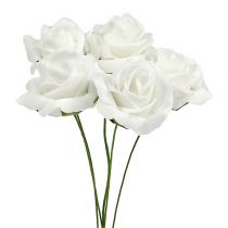 Artikel Foam Rose Ø4,5cm vit 36 st