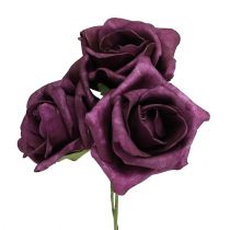 Artikel Skumrosor Ø7,5cm Mauve 18 st