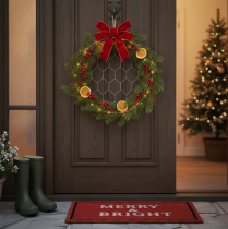 Artikel Dekorativa hängringar i metall, raffia, Ø20 cm, 4 stycken, bohemisk väggdekoration, fönsterdekoration