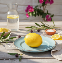 Artikel Medelhavet dekorativ citron konstgjord citron Ø6,5cm 9cm