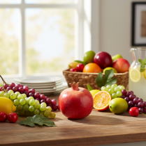 Artikel Konstgjord frukt granatäpple konstgjord röd gul 9×11cm