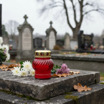 Artikel Gravljus glaskula Ø7,5cm H10cm 9 st