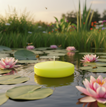 Artikel Flytande ljus, mångsidiga dekorationsalternativ för eleganta bordsdekorationer och evenemang, 8 cm, 8 stycken