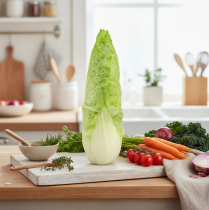 Artikel Konstgjord spetsig kålmat replika Ø5cm H18cm