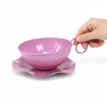 Artikel Metallmugg Ø16cm H9cm Dekorativ mugg med fat Rosa 2st