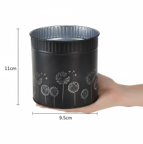 Artikel Maskrosblomkruka, svart, Ø9,5 cm, H11 cm