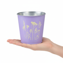 Artikel Metallblomkruka, blomkruka, lila, Ø11,5 cm, H11,5 cm