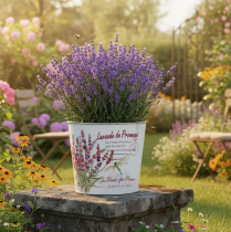 Artikel Metallplanter, blomkruka, lavendel, Ø24cm H21cm