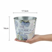 Artikel Liten metallkruka/planter för hortensia, Ø17,5 cm H16 cm