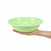 Artikel Dekorativ metallskål med emaljeffekt, grön limegrön, 25 cm