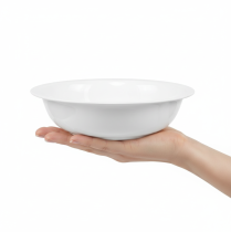 Artikel Metallskål, vit emalj, Ø29 cm, H7,5 cm