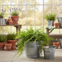 Artikel Vintage dekorativ metallhink/kruka, Ø22cm, H20cm