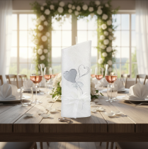 Artikel Bröllopsljus, silverbröllopsljus, vitt ljus 220/85mm