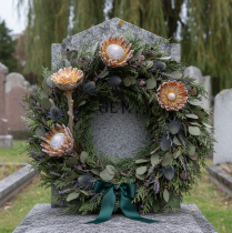 Artikel Compacta Rosette Proteen Grön Frostad Ø4-5,5cm 20 st