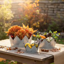 Artikel Dekorativ skål metall skål krona Ø26,5/22,5/19cm set om 3