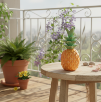 Artikel Dekorativ ananaskeramik, färgglad keramikdekoration, blandad, 17 cm, 3 stycken