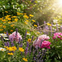 Artikel Dragonfly metall dekorativ blomplugg sommar guld B28cm 2 st