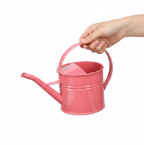 Artikel Dekorativ vattenkanna i metall, rosa blomkruka, 1,25 l, inomhus-/utomhus, balkong