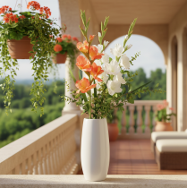 Artikel Konstgjorda gladioler med många blommor till en bukett, 88 cm