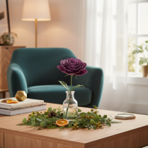 Artikel Blomsterpapper med kräppapper för dekoration, lila, 50x250 cm