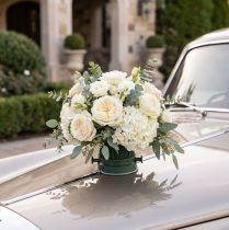 Artikel Blommigt skum med hållare Auto mini H10cm 7cm