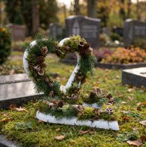 Artikel Styrofoam hjärta öppet 18cm 2st