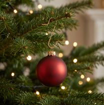 Artikel Gyllene dekorationskrokar bollhängare - eleganta galgar för julgranskulor och festliga dekorationer - 50 stycken