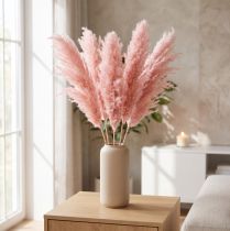 Artikel Torkat Pampasgräs Rosa 65-75cm Torkad Blomdekoration 6 st.