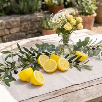Artikel Konstgjorda gula citrondekorationer, 18 delar - Realistiska citronhalvor