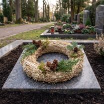 Artikel Sugrörskrans Ø18cm - 10 stycken naturliga - Adventskrans, gravkrans, hantverksmaterial