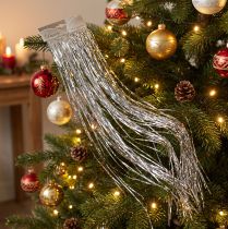 Artikel Glitter Silver Julgransdekoration Festdekoration 50×40cm 2st