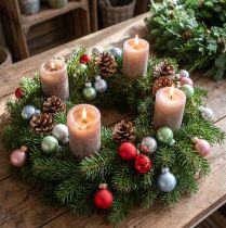 Artikel Mini julkulor matt/blank blandade Ø2,5 cm 22 st Olika färger