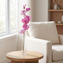 Artikel Orkidé Phalaenopsis konstgjord 6 blommor lila 70cm