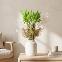 Artikel Sammetsgräs grönt Lagurus torkat torkat gräs sött gräs 20-50cm 25g torkad blomdekoration Boho
