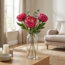 Artikel Konstgjord pionblomma för elegant inredning, 58 cm