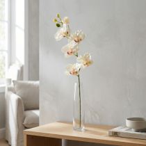 Artikel Orkidé Phalaenopsis konstgjord 6 blommor krämrosa 70cm