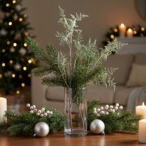 Artikel Konstgjord ormbunksgren ormbunksdekoration glitter vinterdekoration 70cm