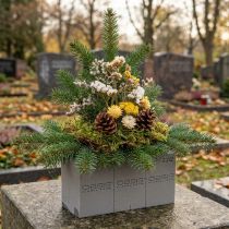 Artikel Blommigt skum för torkade blommor torrt blommigt material 23x8x11cm